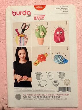 BN UNCUT BURDA 6826 Pin Cushion Sewing Pattern